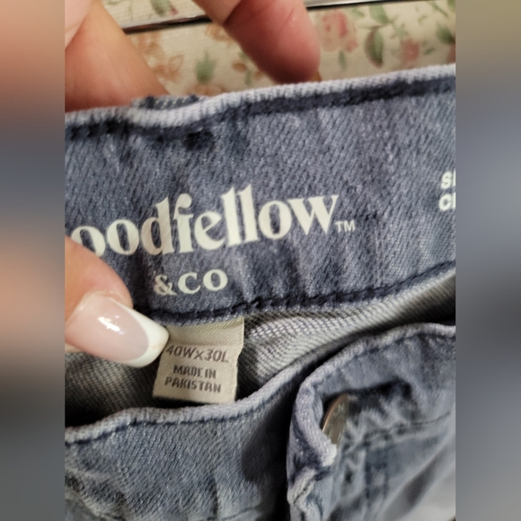 NWT Goodfelloe Men's GrayBlue Jeans Size 40x30 - Picture 5 of 12